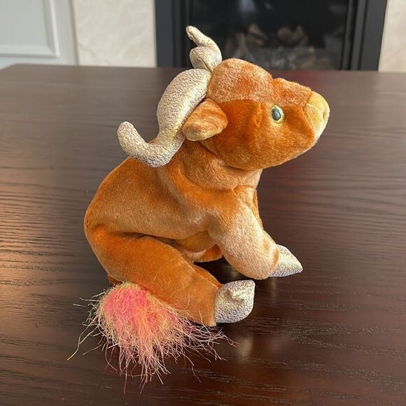 TY Beanie Babies Zodiac OX Plush 2000 TY Zodiac Collection Taurus - w/ Tag EUC - Picture 4 of 7